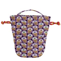 Eyes Cups Drawstring Bucket Bag by Sparkle
