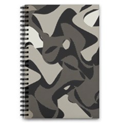 Trippy Sepia Paint Splash, Brown, Army Style Camo, Dotted Abstract Pattern 5 5  X 8 5  Notebook by Casemiro