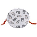 Cute Seamless Pattern With Koala panda Bear Drawstring Bucket Bag View3