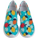 Pop Art Style Citrus Seamless Pattern Women s Lightweight Slip Ons View1