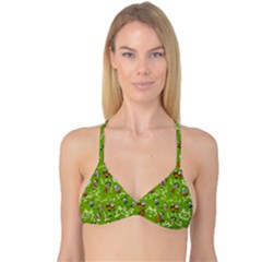Seamless Pattern With Kids Reversible Tri Bikini Top by Amaryn4rt
