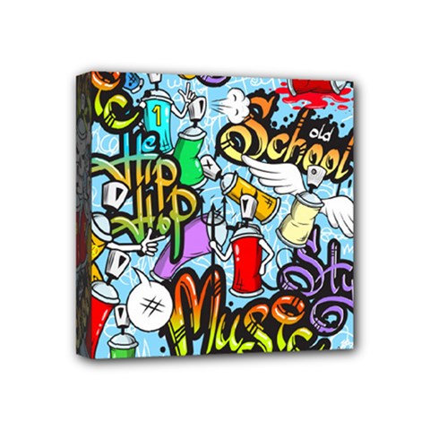 Graffiti Characters Seamless Pattern Mini Canvas 4  X 4  (stretched) by Amaryn4rt