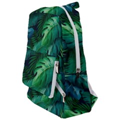 Tropical Green Leaves Background Travelers  Backpack by Amaryn4rt