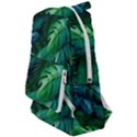 Tropical Green Leaves Background Travelers  Backpack View1