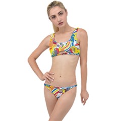 Colorful City Life Horizontal Seamless Pattern Urban City The Little Details Bikini Set by Amaryn4rt