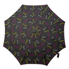 Gray Pattern Hook Handle Umbrellas (small) by Saptagram