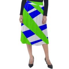 Abstract Triangles Pattern, Dotted Stripes, Grunge Design In Light Colors Classic Velour Midi Skirt  by Casemiro