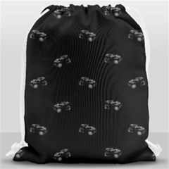 Vintage Car Motif Print Pattern Drawstring Bag (large) by dflcprintsclothing