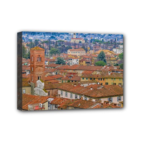 Lucca Historic Center Aerial View Mini Canvas 7  X 5  (stretched) by dflcprintsclothing