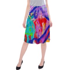 Crazy Graffiti Midi Beach Skirt by essentialimage