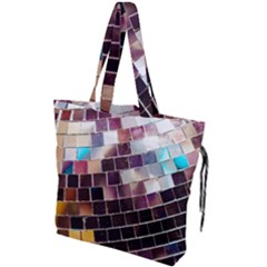 Disco Ball Drawstring Tote Bag by essentialimage