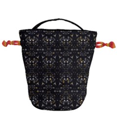 Fancy Ethnic Print Drawstring Bucket Bag by dflcprintsclothing
