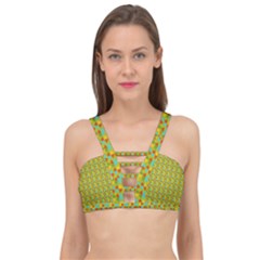 Lemon And Yellow Cage Up Bikini Top by Sparkle