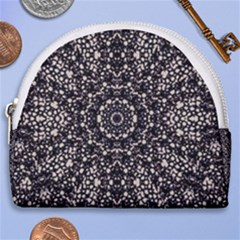 Modern Baroque Print Horseshoe Style Canvas Pouch by dflcprintsclothing