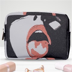 Wide Open And Ready - Kinky Girl Face In The Dark Make Up Pouch (medium) by Casemiro