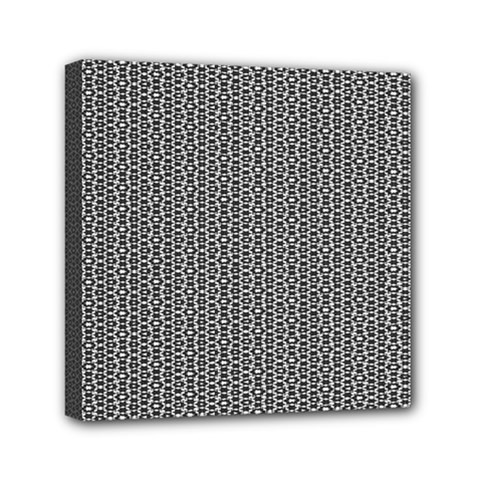 Black And White Triangles Mini Canvas 6  X 6  (stretched) by Sparkle