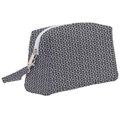 Black And White Triangles Wristlet Pouch Bag (large) by Sparkle