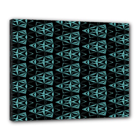 Digital Traingles Canvas 20  X 16  (stretched) by Sparkle