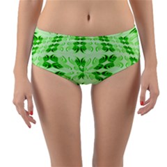 Digital Illusion Reversible Mid-waist Bikini Bottoms by Sparkle
