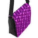 Digital Violet Flap Closure Messenger Bag (S) View2