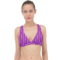 Digital Violet Classic Banded Bikini Top by Sparkle