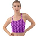 Digital Violet Mini Tank Bikini Top View1