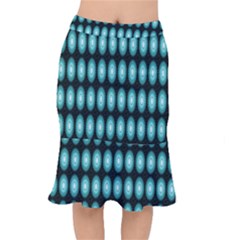 Mandala Pattern Short Mermaid Skirt by Sparkle