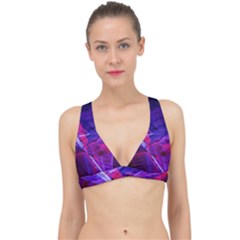 Fractal Flash Classic Banded Bikini Top by Sparkle