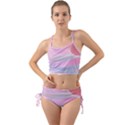 Pink Fractal Mini Tank Bikini Set View1