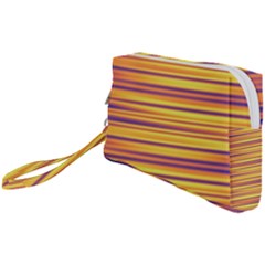 Orange Strips Wristlet Pouch Bag (small) by Sparkle