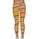 Orange Strips Classic Yoga Leggings View2