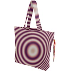 Strips Hole Drawstring Tote Bag by Sparkle