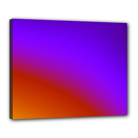 Violet Orange Canvas 20  X 16  (stretched) by Sparkle