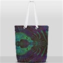 Fractal Flower Full Print Rope Handle Tote (Small) View2