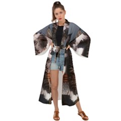Cats Brothers Maxi Kimono by Sparkle