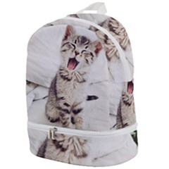 Laughing Kitten Zip Bottom Backpack by Sparkle