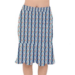 Geometry Colors Short Mermaid Skirt by Sparkle
