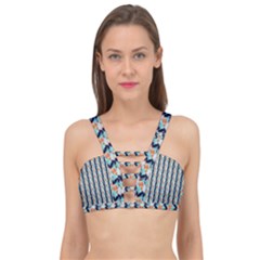 Geometry Colors Cage Up Bikini Top by Sparkle
