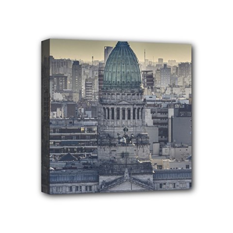 Buenos Aires Argentina Cityscape Aerial View Mini Canvas 4  X 4  (stretched) by dflcprintsclothing