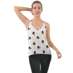 Ugly Monster Fish Drawing Chiffon Cami by dflcprintsclothing