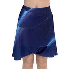 Light Fleeting Man s Sky Magic Chiffon Wrap Front Skirt by Mariart