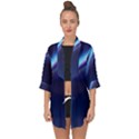 Light Fleeting Man s Sky Magic Open Front Chiffon Kimono View1
