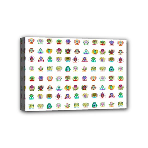 All The Aliens Teeny Mini Canvas 6  X 4  (stretched) by ArtByAng