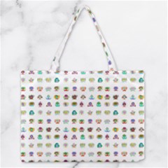 All The Aliens Teeny Zipper Medium Tote Bag by ArtByAng