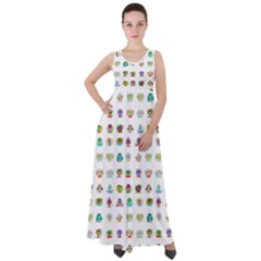 All The Aliens Teeny Empire Waist Velour Maxi Dress by ArtByAng