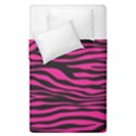 Pink Zebra Duvet Cover Double Side (Single Size) View1