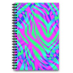Wild And Crazy Zebra 5 5  X 8 5  Notebook by Angelandspot
