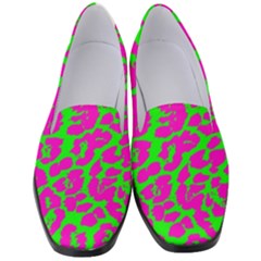 Neon Big Cat Women s Classic Loafer Heels by Angelandspot