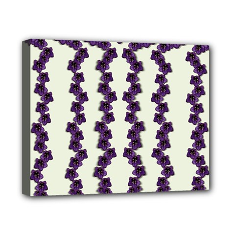Blue Flowers Of Peace Small Of Love Canvas 10  X 8  (stretched) by pepitasart