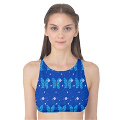 Glitter Butterfly Tank Bikini Top by Sparkle